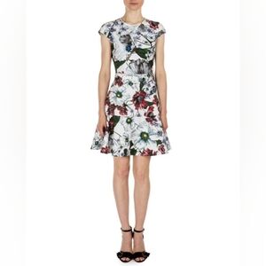 Erdem "Darlina" floral-print dress size 10 ALTERED